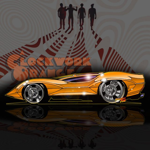 A Clockwork Orange Automotive Pop Culture Movie and TV Car Art by Fireball Tim Garage