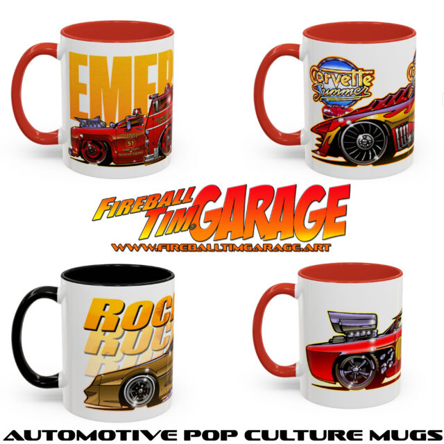 Automotive Pop Culture Movie and TV Car Art by Fireball Tim Garage