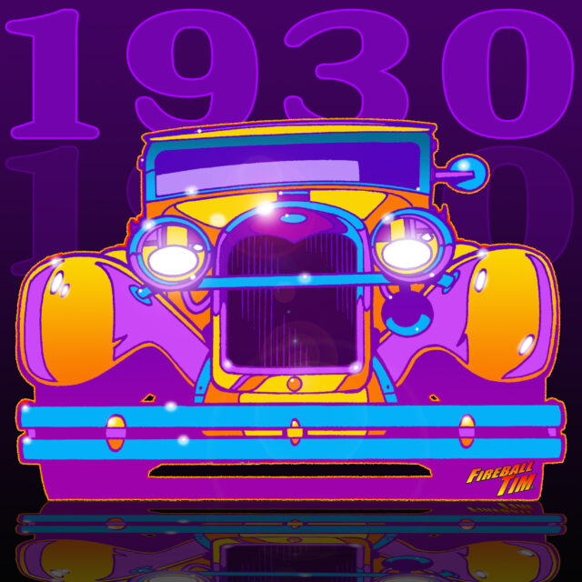 Automotive Pop Culture Movie and TV Car Art by Fireball Tim Garage