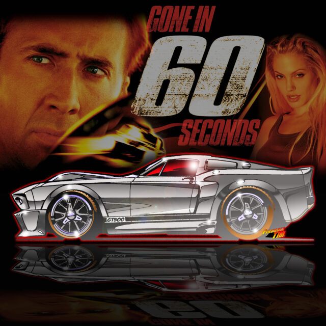 Gone in 60 Automotive Pop Culture Movie and TV Car Art by Fireball Tim Garage