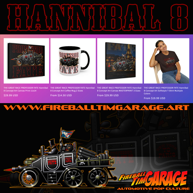 Automotive Pop Culture Movie and TV Car Art by Fireball Tim Garage