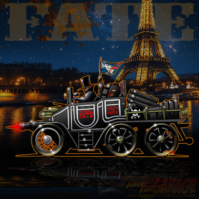 Professor Fate Automotive Pop Culture Movie and TV Car Art by Fireball Tim Garage