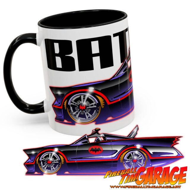 Bat 66 Automotive Pop Culture Movie Car and TV Car Art by Fireball Tim