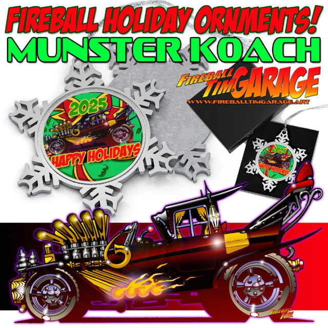 Automotive Pop Culture Movie Car and TV Car Art by Fireball Tim Garage