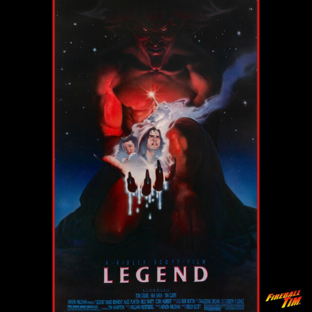 Legend Movie Poster Automotive Pop Culture Movie Car and TV Car Art by Fireball Tim Garage